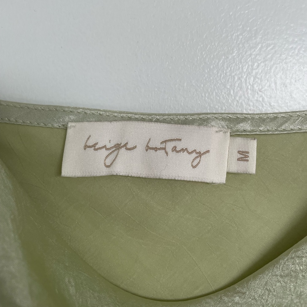 Mint Green Sheer Dress Size Medium - Picture 3 of 9